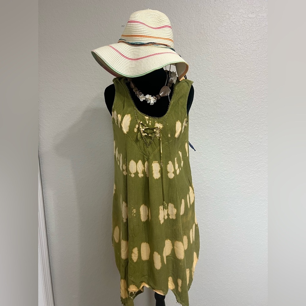 Advance Apparels Olive Green Textured Top - Picture 3 of 4